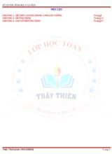 Đề cương môn Hình học Lớp 9 - Chương trình cả năm - Thầy Thiên